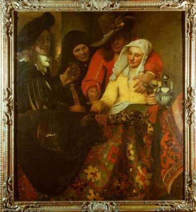 En la casamentera de Jan Vermeer van Delft